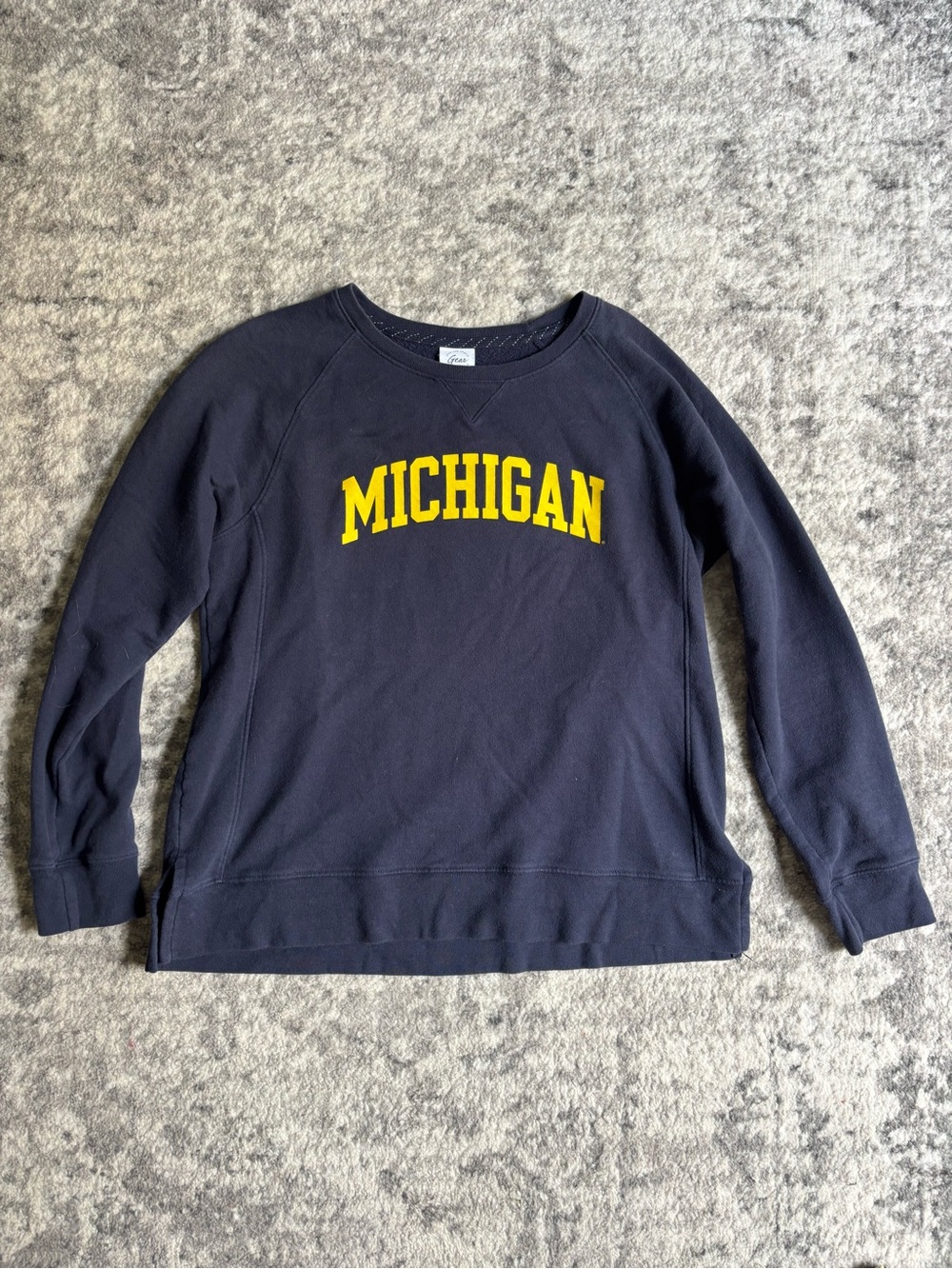 Navy Michigan Arch Crewneck Sweatshirt - Unbranded